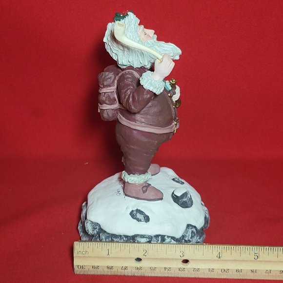 Vintage Max E Duncan Musical Santa Claus Figurine Signed - Picture 7 of 12